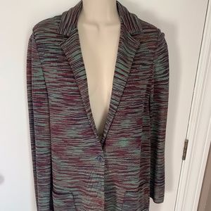 M Missoni striped sweater jacket